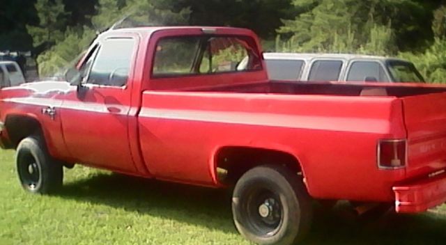 1986 Red Chevrolet C-10 Standard Cab Pickup