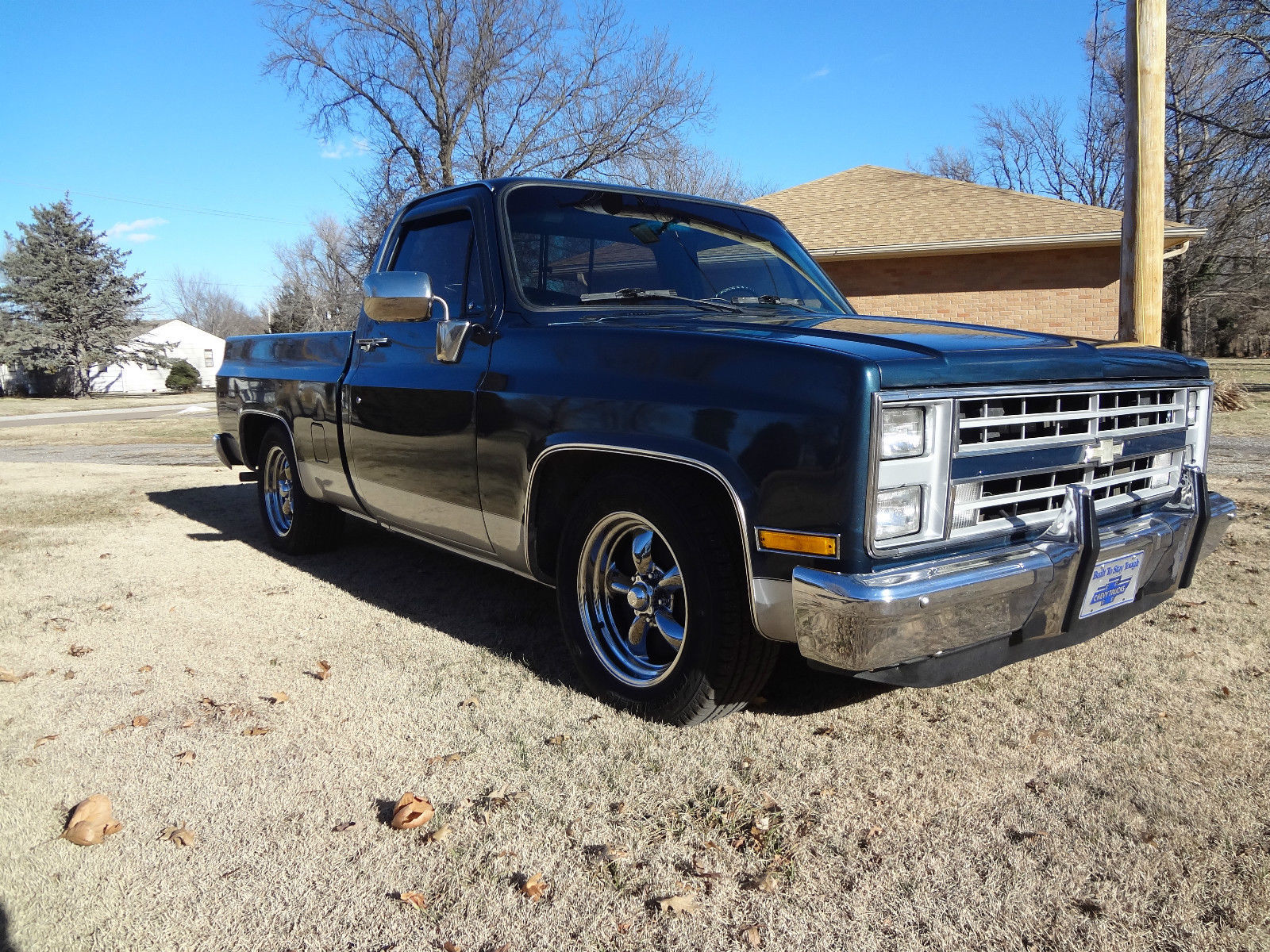 1986 Blue Chevrolet C-10 Standard Cab Pickup