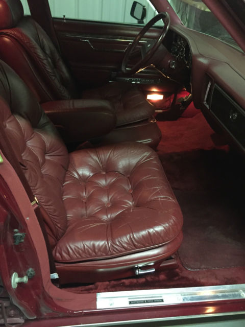 1986 Red Chrysler New Yorker 4 door