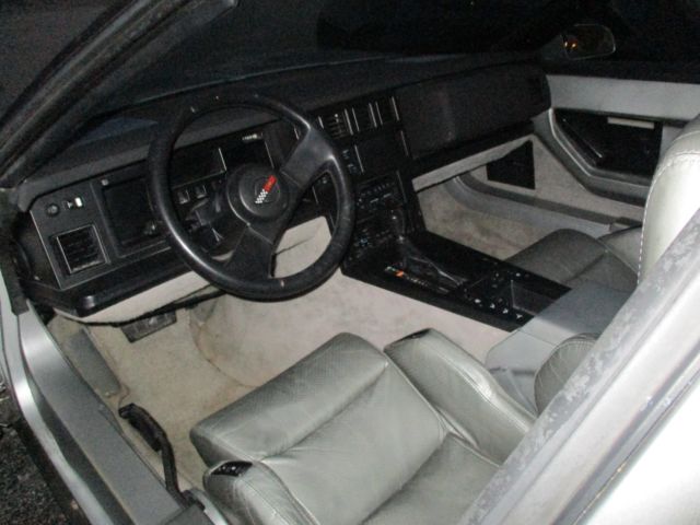 1986 silver Chevrolet Corvette