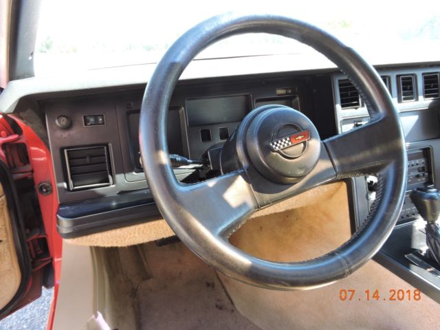 1986 Red Chevrolet Corvette Coupe