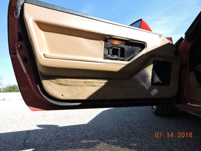 1986 Red Chevrolet Corvette Coupe