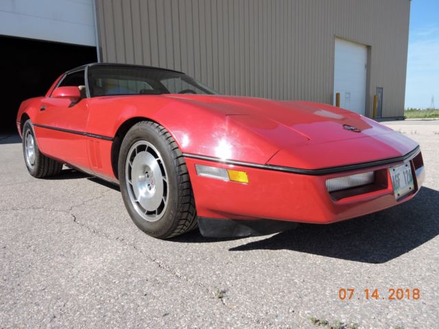 1986 Red Chevrolet Corvette Coupe