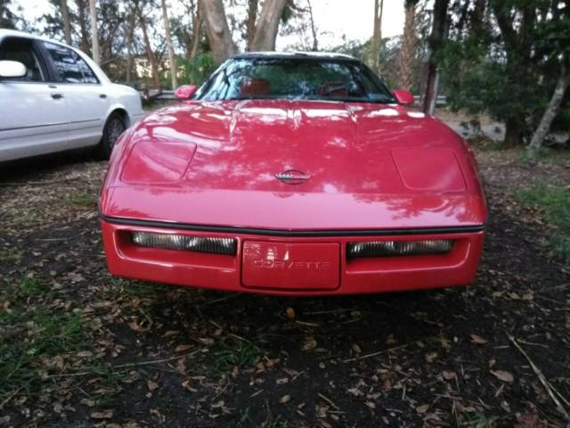 1986 Red Chevrolet Corvette Coupe