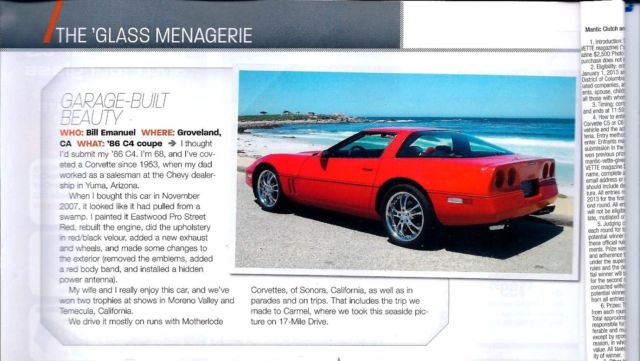 1986 Red Chevrolet Corvette Coupe