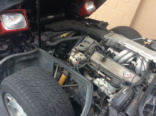 1986 Red Chevrolet Corvette Coupe