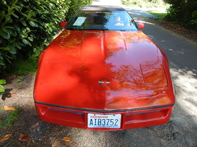 1986 Red Chevrolet Corvette Convertible