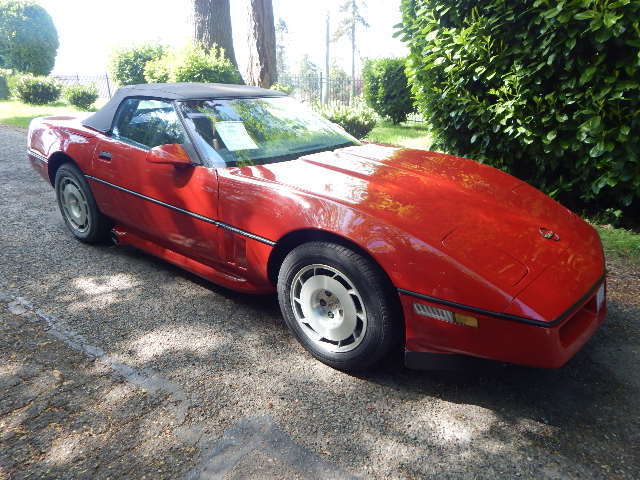 1986 Red Chevrolet Corvette Convertible