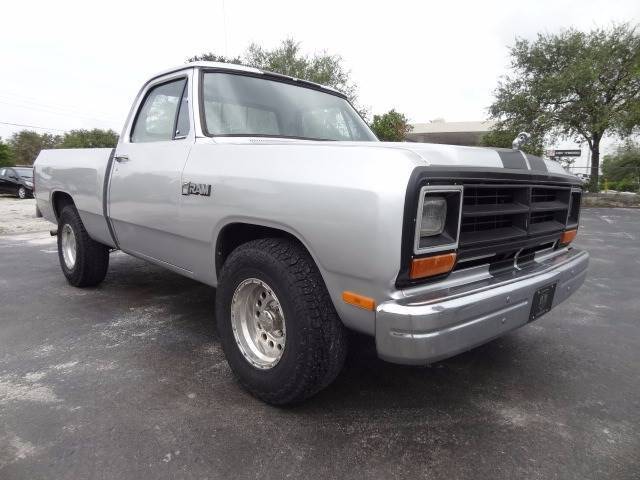1986 Silver Dodge Ram 1500 Pickup Truck