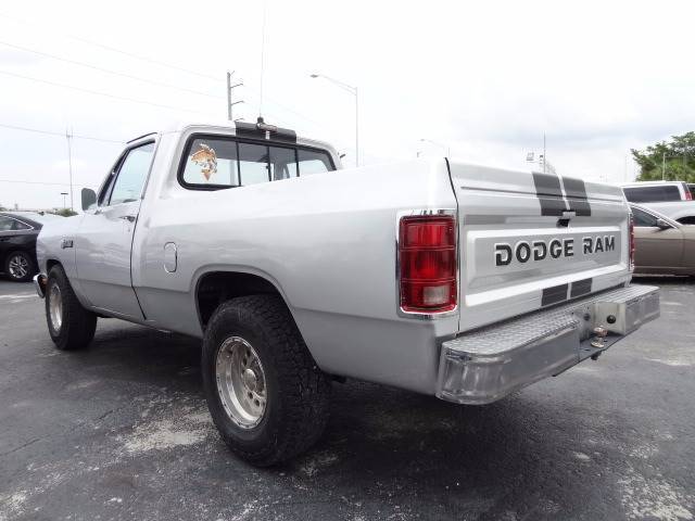 1986 Silver Dodge Ram 1500 Pickup Truck