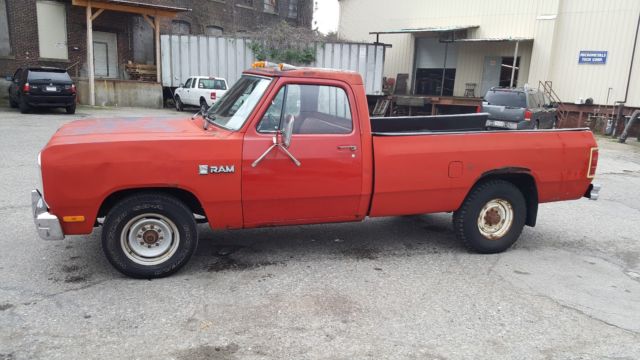 1986 Red Dodge Ram 2500 Standard Cab Pickup