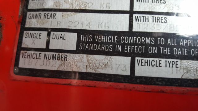 1986 Red Dodge Ram 2500 Standard Cab Pickup