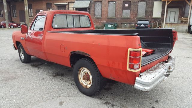 1986 Red Dodge Ram 2500 Standard Cab Pickup