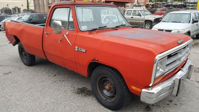 1986 Red Dodge Ram 2500 Standard Cab Pickup