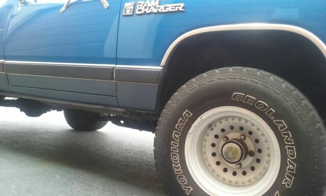 1986 Blue Dodge Ramcharger Hatchback
