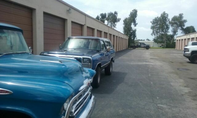 1986 Blue Dodge Ramcharger Hatchback