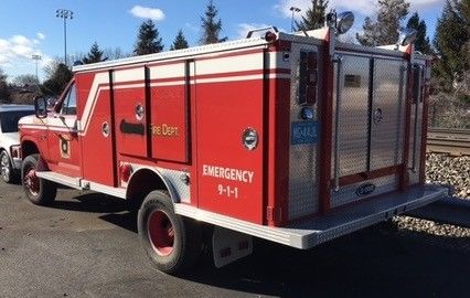 1986 Red Ford F-550 Light Rescue/Utility Truck