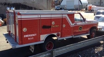 1986 Red Ford F-550 Light Rescue/Utility Truck