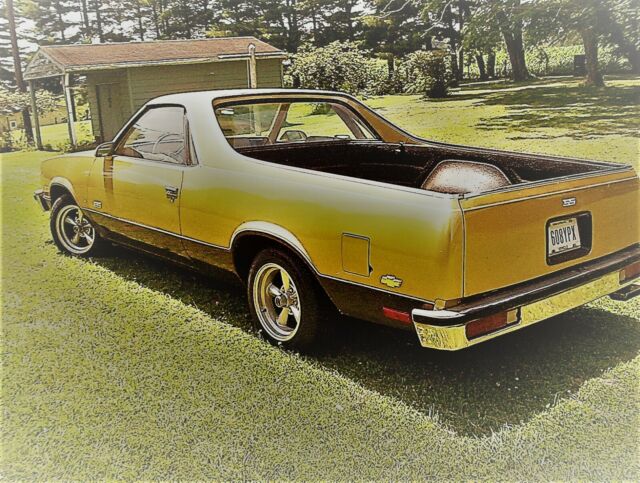 1986 GOLD AND BROWN Chevrolet El Camino CAR/PU