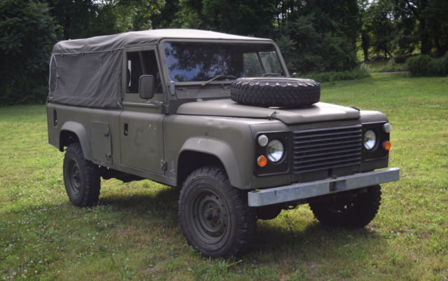 1986 Green Land Rover Defender Convertible