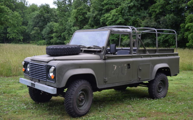 1986 Green Land Rover Defender Convertible