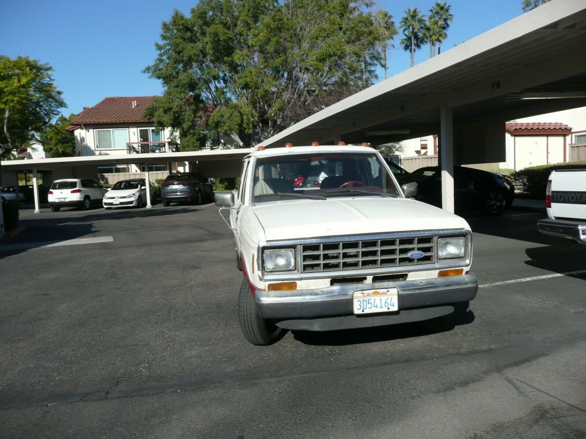 1986 White Ford Ranger Extended Cab Pickup
