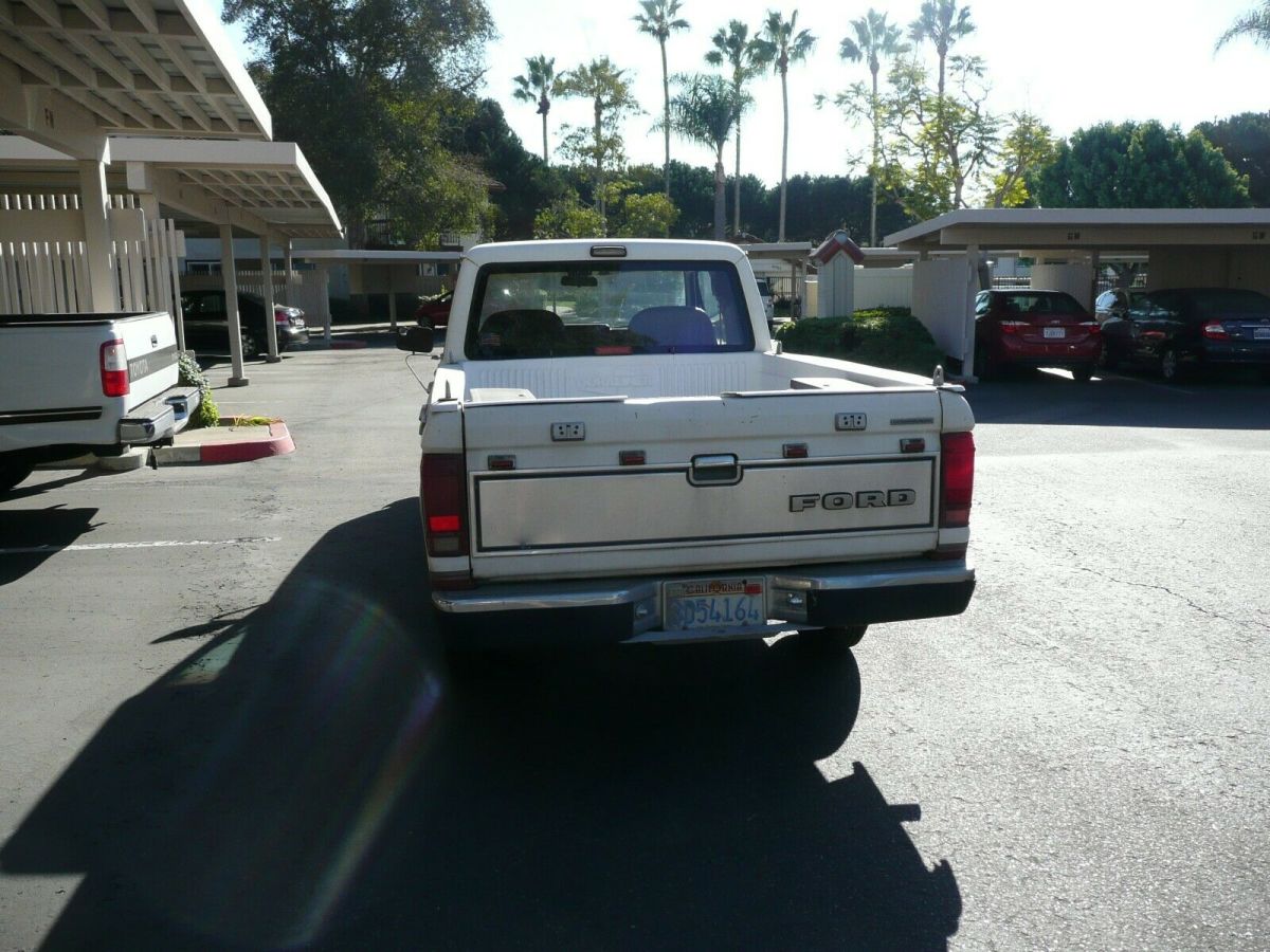 1986 White Ford Ranger Extended Cab Pickup
