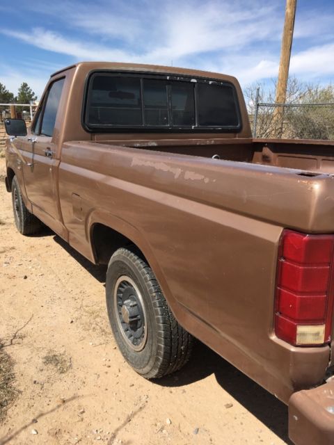1986 Brown Ford F-150 Standard Cab Pickup