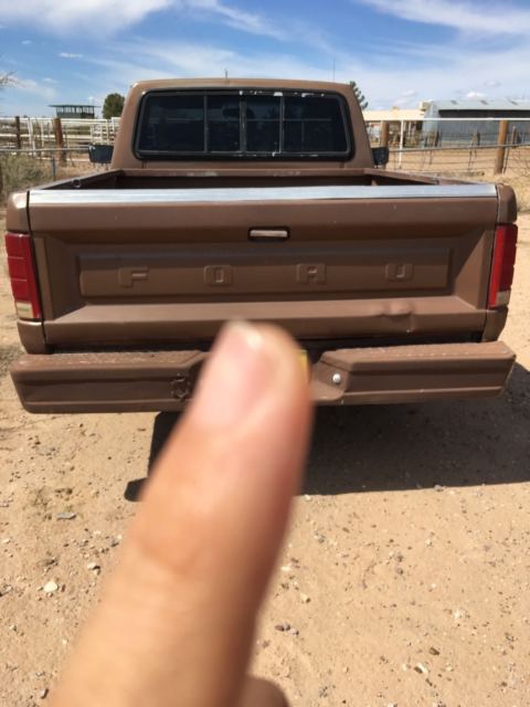 1986 Brown Ford F-150 Standard Cab Pickup