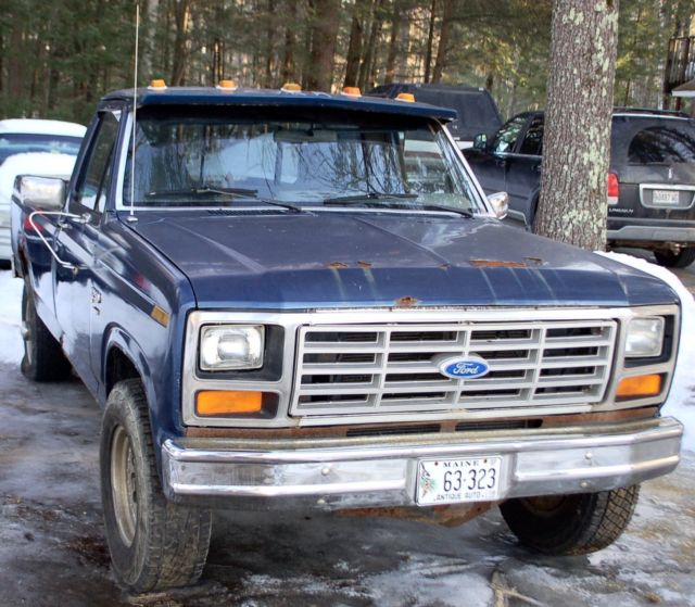 1986 Blue Ford F-250 Standard Cab Pickup