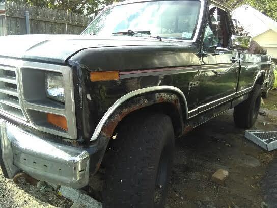 1986 Aqua/Dark Teal Ford F-250