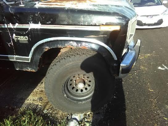 1986 Aqua/Dark Teal Ford F-250