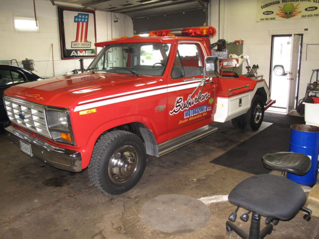 1986 Red Ford F-350