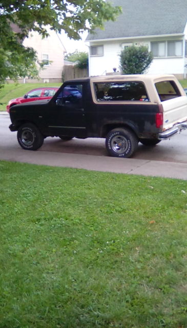 1986 Black Ford Bronco