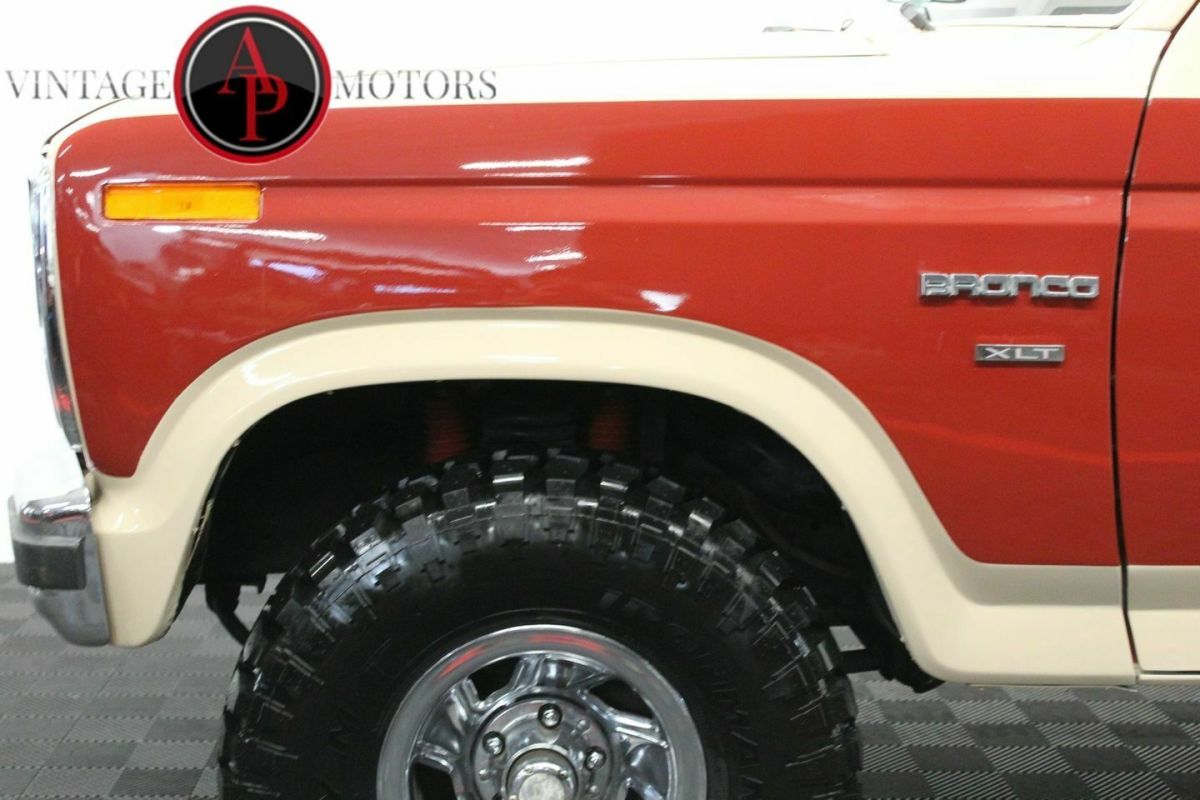 1986 Red Ford Bronco --
