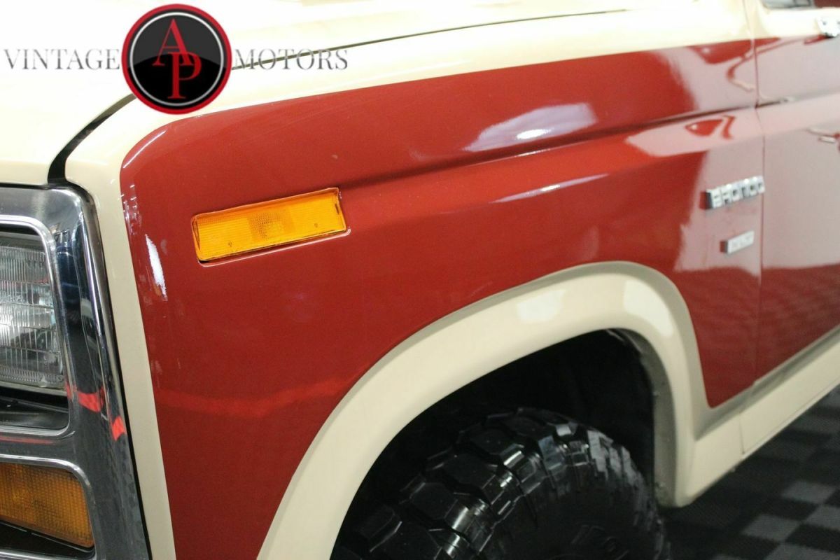 1986 Red Ford Bronco --