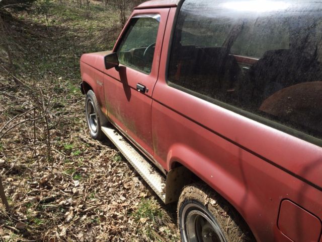 1986 Red Ford Bronco II