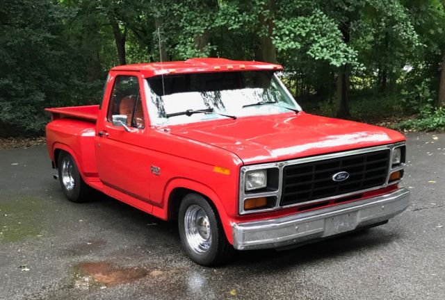 1986 Red Ford F-150 Standard Cab Pickup