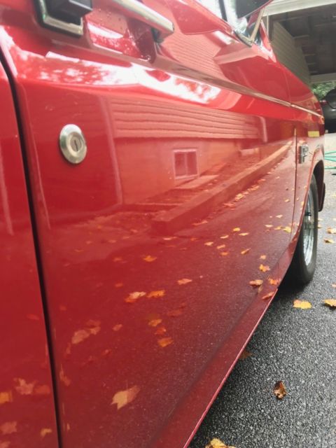 1986 Red Ford F-150 Standard Cab Pickup