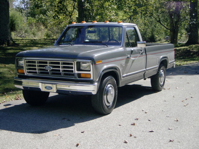 1986 Blue Ford F-250 Cab & Chassis