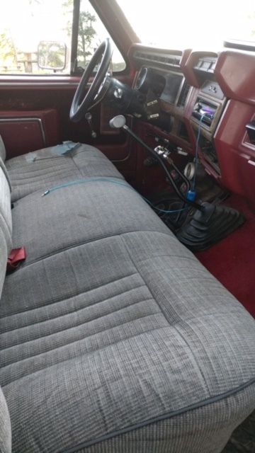 1986 Red Ford F-250 Standard Cab Pickup