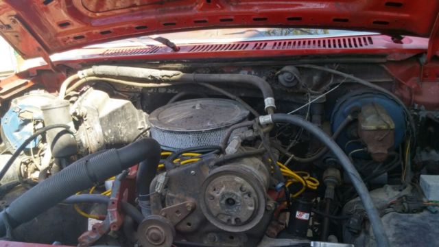 1986 Red Ford F-250 Standard Cab Pickup