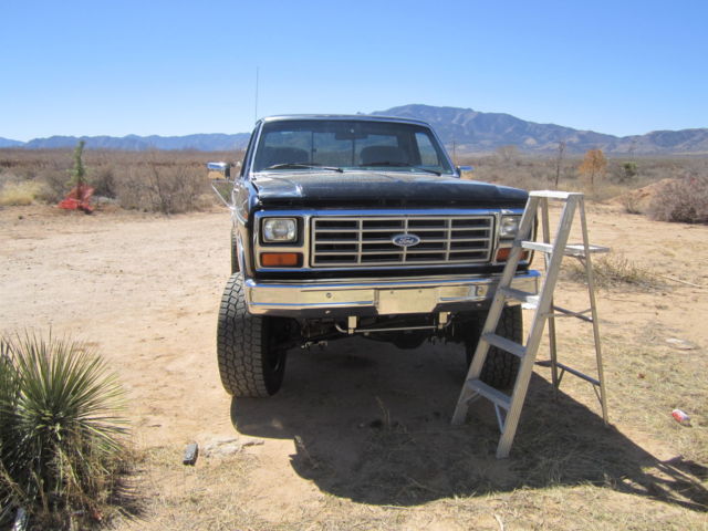 1986 Black Ford F-250 Standard Cab Pickup