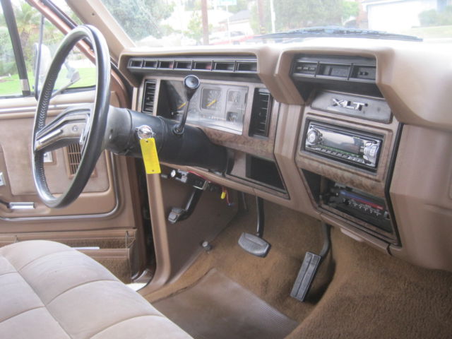 1986 Brown Ford F-250 truck