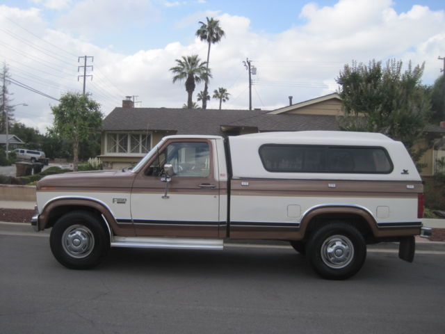 1986 Brown Ford F-250 truck
