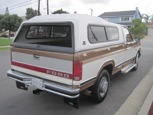 1986 Brown Ford F-250 truck
