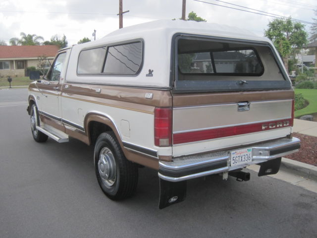 1986 Brown Ford F-250 truck