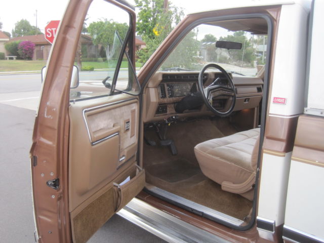 1986 Brown Ford F-250 truck