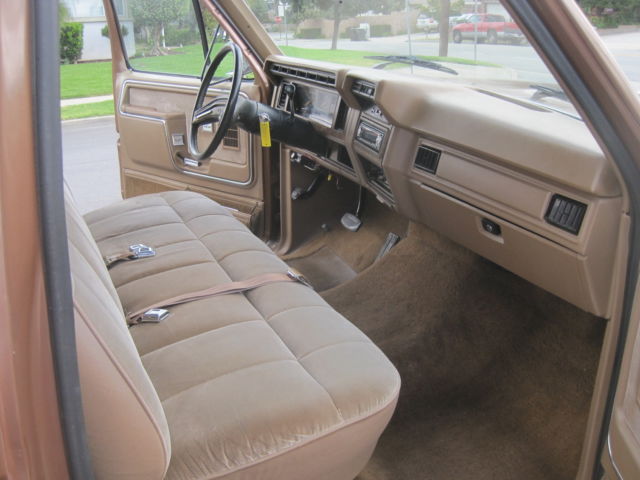 1986 Brown Ford F-250 truck
