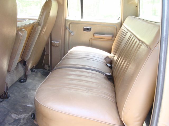 1986 tan and brown Ford F-350 Extended Crew Cab Pickup